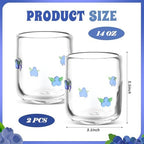 SiliFine 2 PCS Blueberry Icon Juice Glasses - Image 4