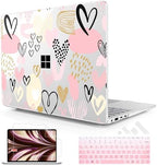 Case for Surface Laptop 8 2026/7 2024 13.8", Pink & Gold Hearts by WelcomeViseNewitems
