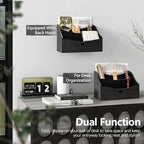 Rebee Vision Mail Organizer for Desk with Drawer for Store Jewelry, Black - Image 4