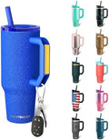 Frost Buddy Thicc Buddy 40oz Tumbler - Spill-Proof Flip Lid (Royal Glitz) by FrostBuddy