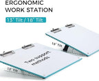 TOWON A3 Desktop Dry Erase Board with Adjustable Stand, Aqua Blue Back - Image 3