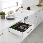 Simple Houseware Drawer Organizer Tray, 9 Compartments, 2-Pack, Black - Image 5