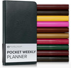 Gallery Leather Pocket Weekly Planner 2026-2027 Tremont Atlantic by GalleryLeather