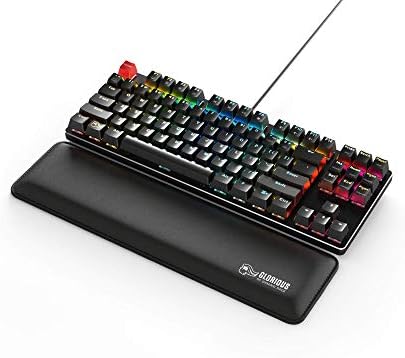 Glorious Gaming Wrist Pad/Rest - Slim TENKEYLESS - Black - Mechanical Keyboards,Stitched Edges,Ergonomic | 14x4 inches | 0.7in/17mm Thick (GSW-87) Slim TENKEYLESS (Black) - Image 5