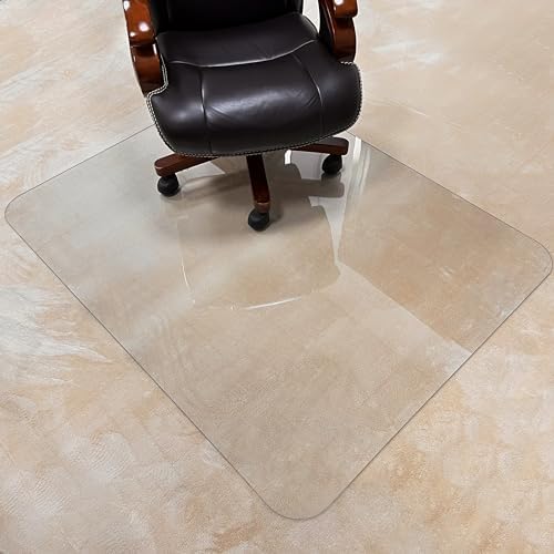 2Pack Crystal Clear 1/5" Thick 59" x 47" Heavy Duty Hard Chair Mat, Can be Used on Carpet or Hard Floor by MuArts