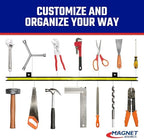Master Magnetics 24" Magnetic Bar Tool Organizer - Easy to Install Magnet Storage Holder for House, Garage, Shed, or Job Site - Black Powder Coat - Image 4