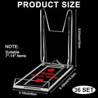 36 Pack Acrylic Book Stand for Display Adjustable, 5.91in H - Image 2