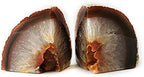 JIC Gem Natural Agate Geode Bookends Rubber Bumpers Shelf Decor 2-3 Lbs - Image 3