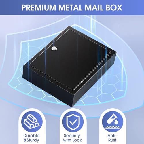 MaxGear Drop Box with Lock and Slot, Metal Suggestion Box, Wall Mounted - Image 3