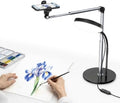 Mistriddle Aluminum Telescopic Overhead Phone Stand with USB Round Light by Mistriddle