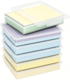 Lifewit 6 Pack Paper Organizer Storage, 12x9 Multi-Purpose Plastic File Box with Latching Lids, Containers for A4, Letter, Scrapbook, Document, Magazine, Art Supplies, Clear by Lifewit
