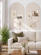 Large Arched Felt Bulletin Board 47.2''×25.5'', Oatmeal - Image 4