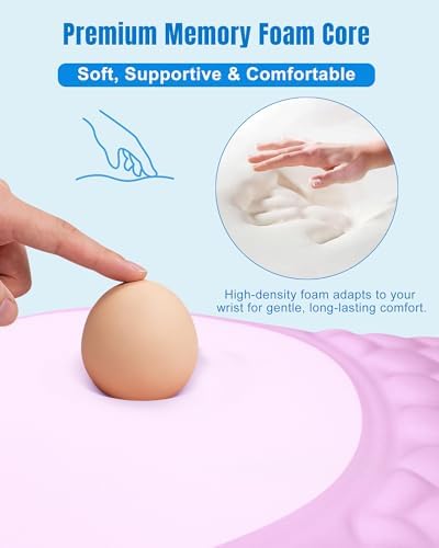 Ergonomic Mouse Pad with Sloped Memory Foam Wrist Rest - Image 3