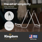 KINGDOM SOLUTIONS - 4.75" White Metal Display Stand Made in USA - 12 Pack - Image 6