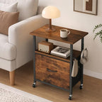 HOOBRO Printer Stand with File Drawer, 2 Tier Under Desk Printer Table - Image 4