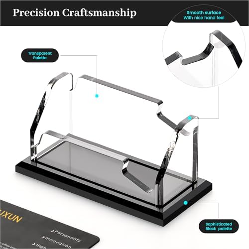 YUXUN Black Business Card Holder for Desk Acrylic Business Card Holder - Image 4