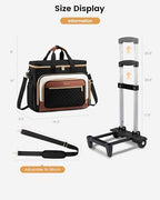 LOVEVOOK Rolling Teacher Bag, Laptop Tote with Detachable Dolly - Image 6