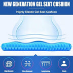 20" Gel Seat Cushion for Long Sitting(Jumbo&Thick) – Office Chair Cushion – Wheelchair Cushions for Pressure Sores – Non-Slip Desk Chair Car Seat Cushion Driving – Sciatica & Back Pain Relief - Image 3
