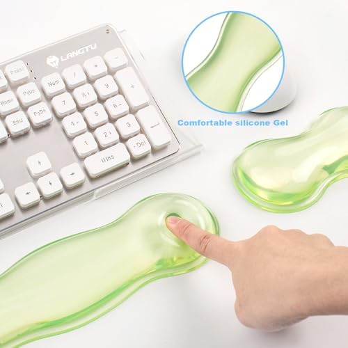 Acrylic Keyboard Stand with Gel Wrist Rest Set,Gel Keyboard Wrist Rest， - Image 3