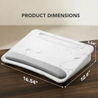 HUANUO Laptop Lap Desk with Cushion, Fit up to 15.6" Laptop, Marble - Image 3