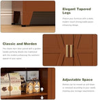 COFaR 5 Tier Metal Kitchen Storage Cabinets, 71" Pantry Cabinet with Doors - Image 4