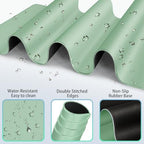 Desk Mat Green, Large Gaming Mouse Pad with Wrist Rest, 4in1 XXL - Image 3