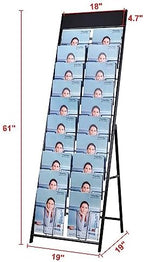 magazine display stand Double A4 width 10 layer brochure display stand for trade show and Public areas (Double A4 width) - Image 3