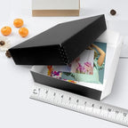 Lineco Drop Front Archival Storage Box, 8.75x10.75x3 in, Black, 2 Pack - Image 3