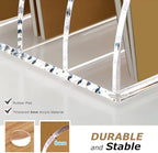 SANRUI Acrylic Magazine File Holder, 6 Vertical Compartments Desk Document Sorter Organizer, Clear Folder Rack Binder Bookstore Workspace Sorters for Office Accessories Organization Storage - Image 5