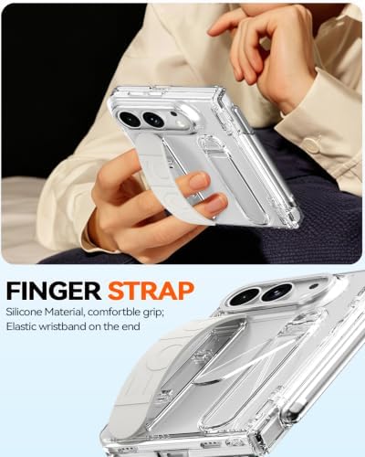 for iPhone Ultra Case with Pen Holder & Stylus & Finger Strap Clear - Image 2