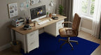 Rhino Mats, Rhino Hide Chair Mat (Lip Option), Office Computer Chair Mat for Hardwood, Tile, Laminate, Concrete and Vinyl Floors, Anti-Slip (Blue, 60"x72"-Rectangle) - Image 3