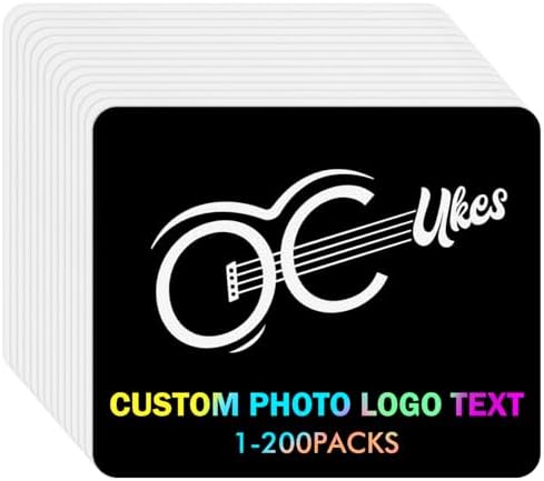 100 Pack Custom Mouse Pad Bulk with Photo Logo, Personalized Laptop Desk Mat by PersonalizedphotogiftsforValentinesDayChristmasBirthdayParty