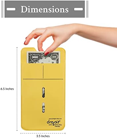 UBICON Reusable Vinyl Safe Deposit Envelope, Blue, Size 50 - Image 2