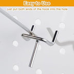 Funrous 100 Pack Hooks for Pegboard Stainless Steel Garage, 6 Inch - Image 3