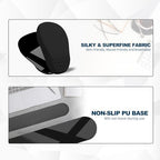 Ergonomic Mouse Pad and Keyboard Wrist Rest with Massage Design, Space-Saving Mouse Pad Wrist Support, Memory Foam Wrist Rest with Non-Slip PU Base for Computer Desk, Black - Image 5