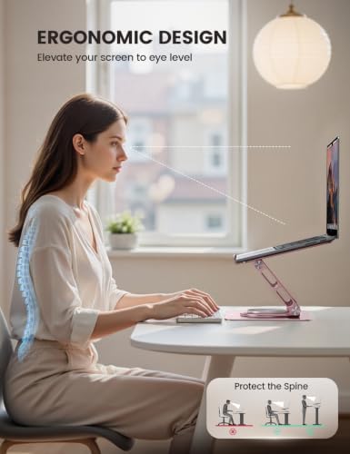 Lamicall Adjustable Laptop Stand for Desk Projector Mounts for 10-17.3'' - Image 4