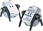 Durable Visifix Flip Rotary Business Card Holder - Includes 200 Pockets for Holding 400 Cards - Includes A-Z Index - Made from Plastic - Image 7
