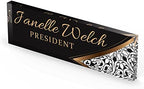 Artblox Personalized Office Desk Name Plate and Business Card Holder | Clear Acrylic Glass with Teak Wood Stand | Profesional Design Customized with Your Name and Credentials Office Desk Decor - Image 3