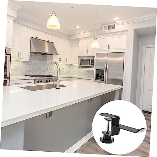 KICHOUSE 2pcs Under Desk Headphone Holder Metal Hanger Hook for Headsets Versatile Earphone Mount for Bedrooms Living Rooms - Image 5