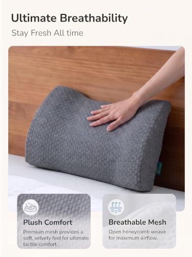 Lumbar Support Pillow Memory Foam Pillow Back Cushion - Image 6