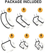 INCLY 36 Pack 1/4" Pegboard Drill Holder Tool Utility Hooks - Image 2