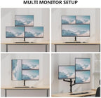 WALI Stacked Triple Monitor Mount for 13-34 inch Screens, 19.8 lbs per Arm - Image 4