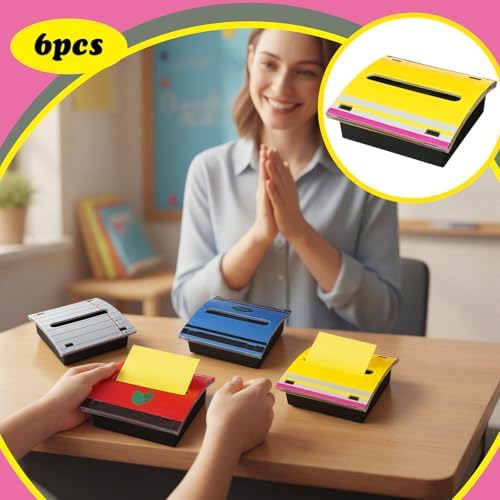 Eaasty 6 Pcs Teacher Appreciation Gifts Sticky Note Dispenser Bulk - Image 3