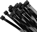 12 inch Black Zip Ties Heavy Duty 400 PCS, 250 LBS Ultra Exclusive Strong Plastic Wire Ties, Large Cable Ties Extra Long Tie Wraps, Indoor and Outdoor UV Resistant by HighQualityTies