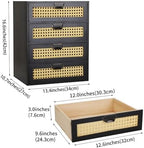 GoooodGIFT Wooden Drawers Large Wooden Box with Drawer, Black - Image 3