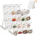 2-Pack Replaceable Pegboard Display Stand, 10.63x14.76 in, 26 Hooks, White by PHXGrove