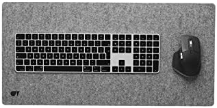 Oakywood Craft 100% Merino Wool Felt & Cork Desk mat – Sustainable, Handmade Wool Felt Desk pad with Cork Base for Comfort and Stability – 100% Merino Wool & Cork - Grey 62x30cm (24.41x11,8 in) - Image 4