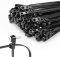 600 PCS 10 inch Black Zip Ties with Screw Hole 70lbs Mountable head Cable Ties Straps Multipurpose Heavy Duty Nylon Cable Zip Ties with Screw Mounting Hole by MasiStranth