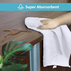 HOMEXCEL White Microfiber Cleaning Cloth 600 Pack, Microfiber Towel for Cars, Lint Free, Scratch-Free, Highly Absorbent, and Cleaning Rags for House, Window and Glass, Cars, TV Screen 11.5 X11.5 inch - Image 4
