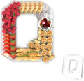 13.8" Acrylic Letter Charcuterie Tray,Fillable Alphabet Box (Letter Q) by Tdsuco